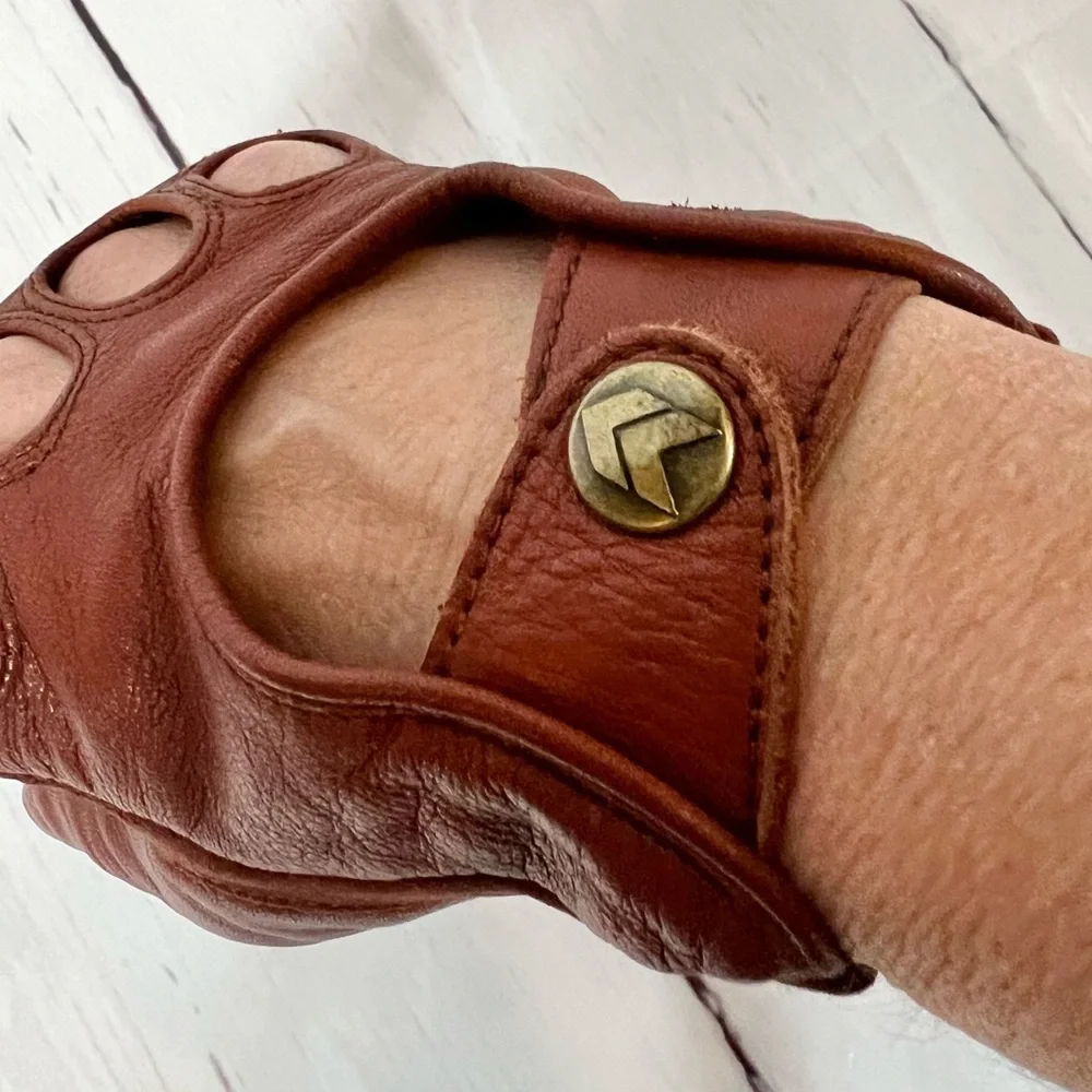 Vintage Isotoner Leather Driving Gloves - Picture 6 of 14